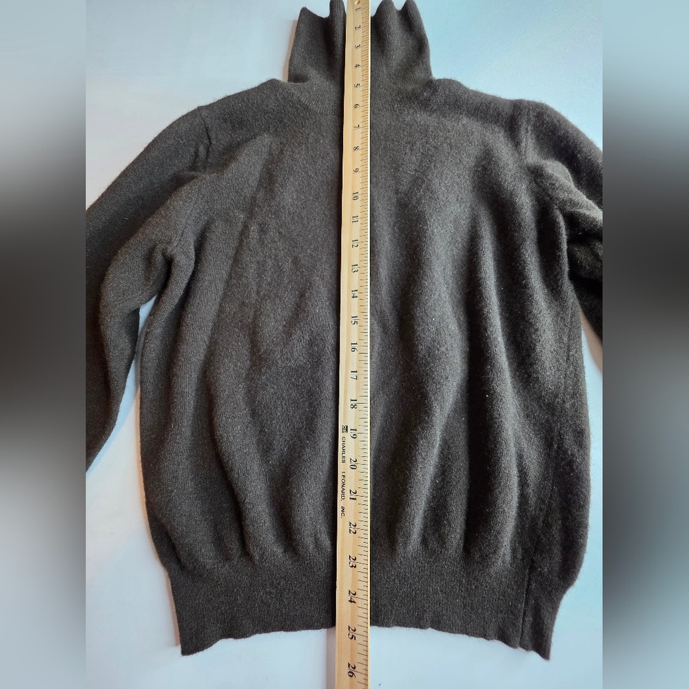 Vintage United Colors Of Benetton M Wool Angora Turtleneck Brown 2995-Bk - Picture 3 of 6